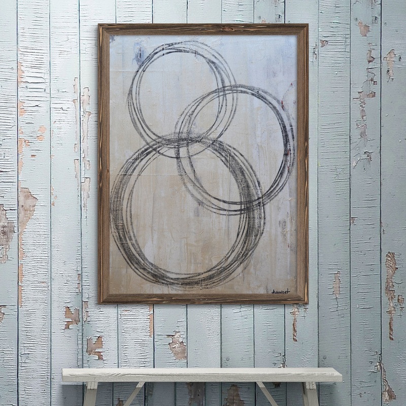 Circular I’ by Paul Cezanne – Picture Frame Painting Print Corrigan Studio Mat Color: No Mat Size: 44″ H x 32″ W x 1.25″ D Format: Espresso Framed Canvas