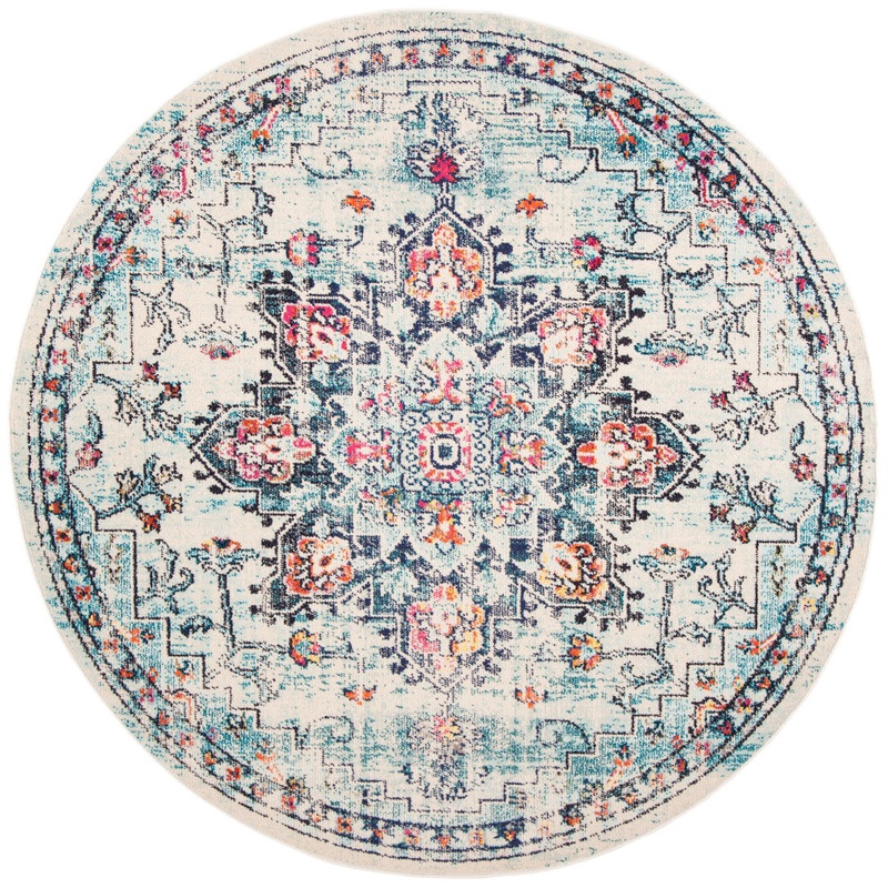 Felty Oriental Area Rug Langley Street Rug Size: Round 3′