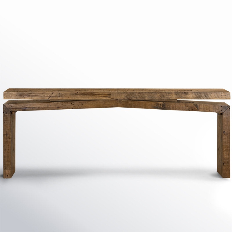 Henn Solid Wood Console Table Birch Lane Color: Sierra Rustic Natural Size: 30.75″ H x 78.75″ W x 15″ D