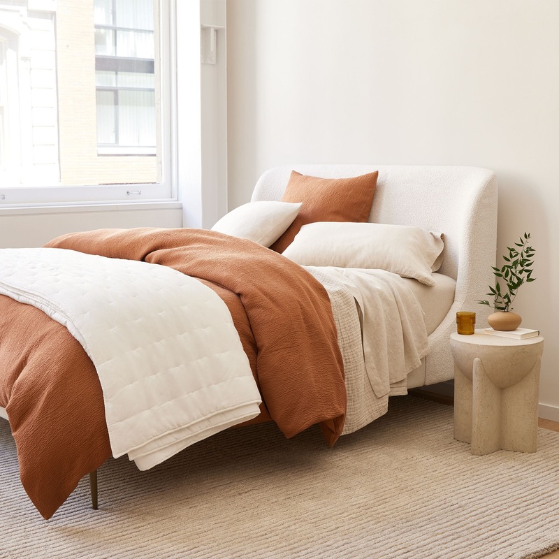 Silky TENCEL Cotton Matelasse Duvet Cover