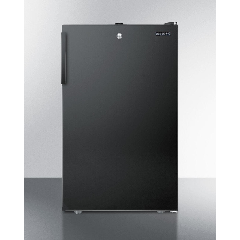 Summit FF521BLBIADA Ada Compliant 20″ Wide Built-In Undercounter All-Refrigerator For General Purpose Use, Auto Defrost With A Lock And Black Finish