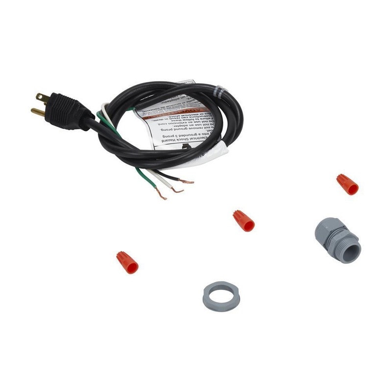 Whirlpool W10613691 5′ Range Hood Power Cord, Black, with a 3-prong, 125-volt design