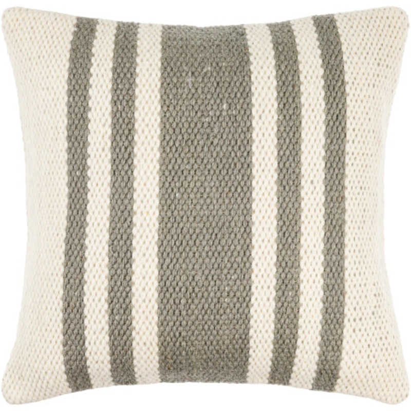 Elegant Stripe Comfort – Brett BOBT-004 18×18 Decorative Pillow
