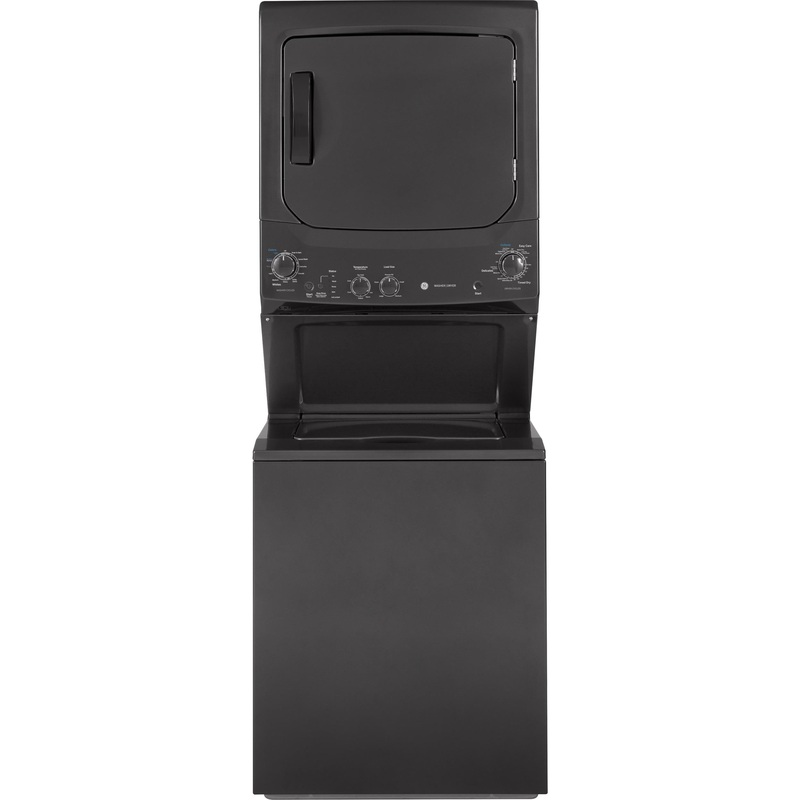 GUD27GSPMDG GE Unitized Spacemaker 3.8 cu. ft. Capacity Washer with Stainless Steel Basket and 5.9 cu. ft. Capacity Gas Dryer