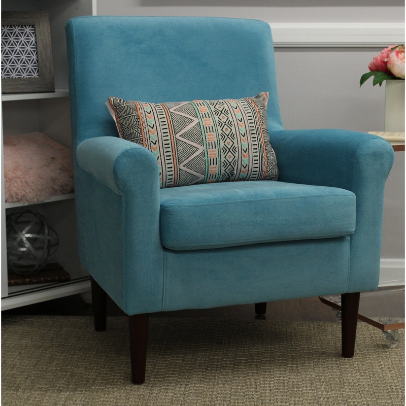 Ronald 28″ Wide Armchair Andover Mills Leg Color: Black Fabric OR Leather Type: Teal Blue