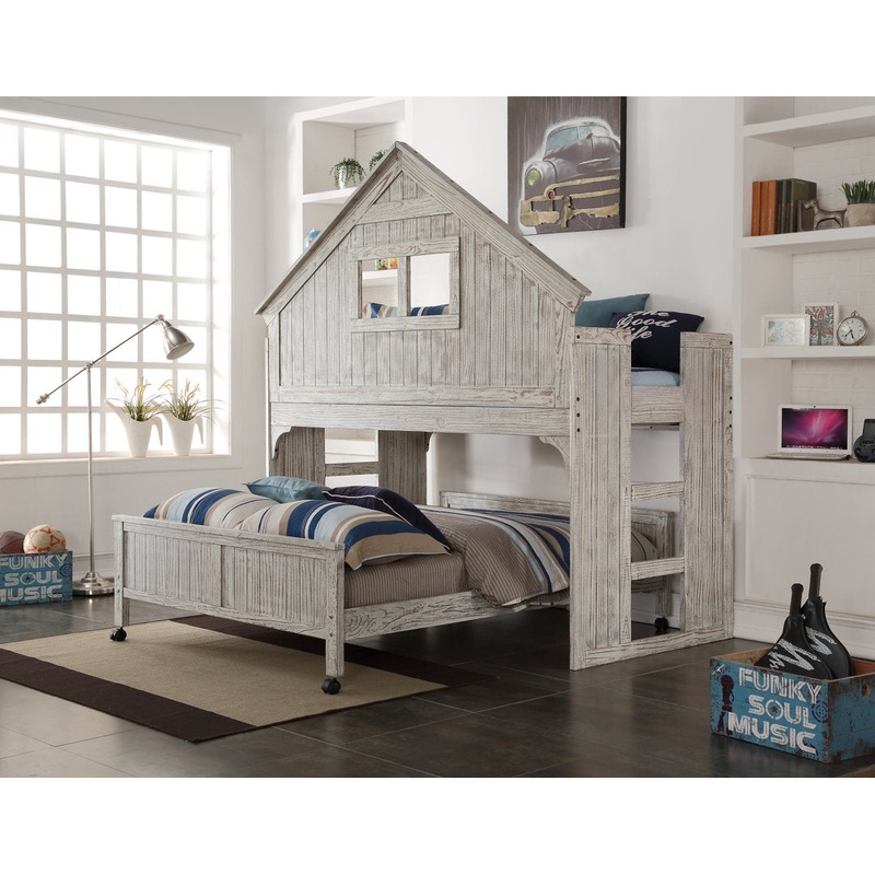 Twin Over Full Solid Wood Standard Bunk Bed by Birch Lane Birch Lane