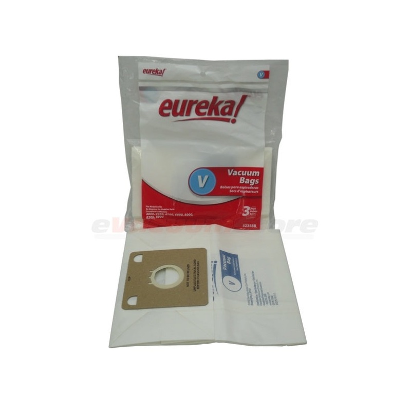 Eureka Style V Vacuum Bags Genuine 3 pack