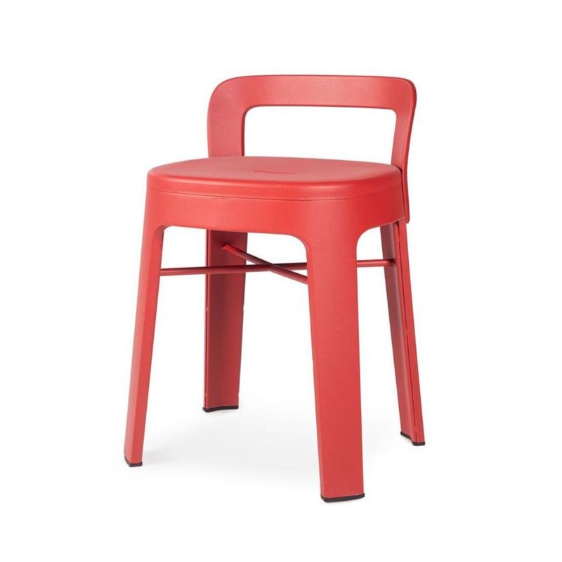 Ombra Low Stool With Backrest