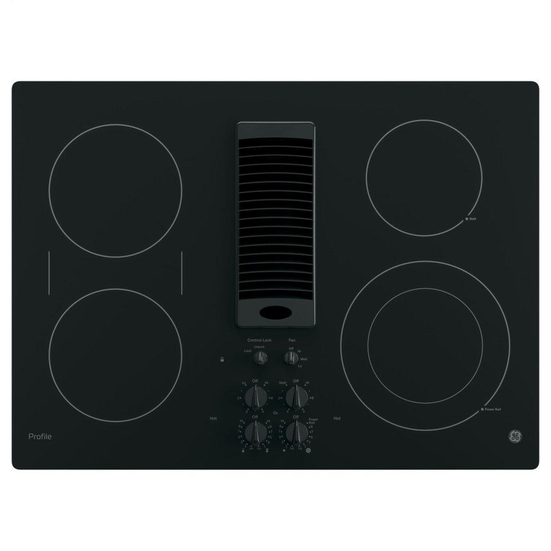 PP9830DRBB GE Profile 30″ Downdraft Electric Cooktop