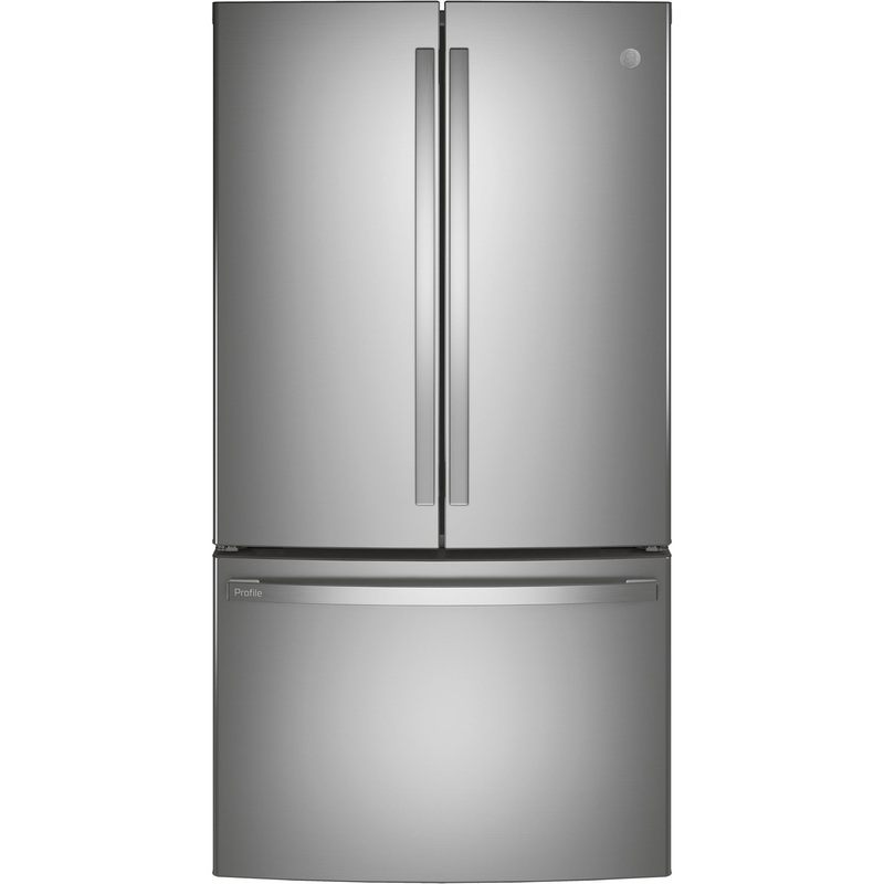 PWE23KYNFS GE Profile ENERGY STAR 23.1 Cu. Ft. Counter-Depth Fingerprint Resistant French-Door Refrigerator