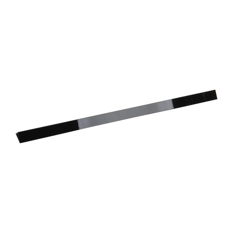 Whirlpool W10113902A 30″ Slide-in Range Rear Trim Kit, Black, with (1) metal trim piece and installation instructions