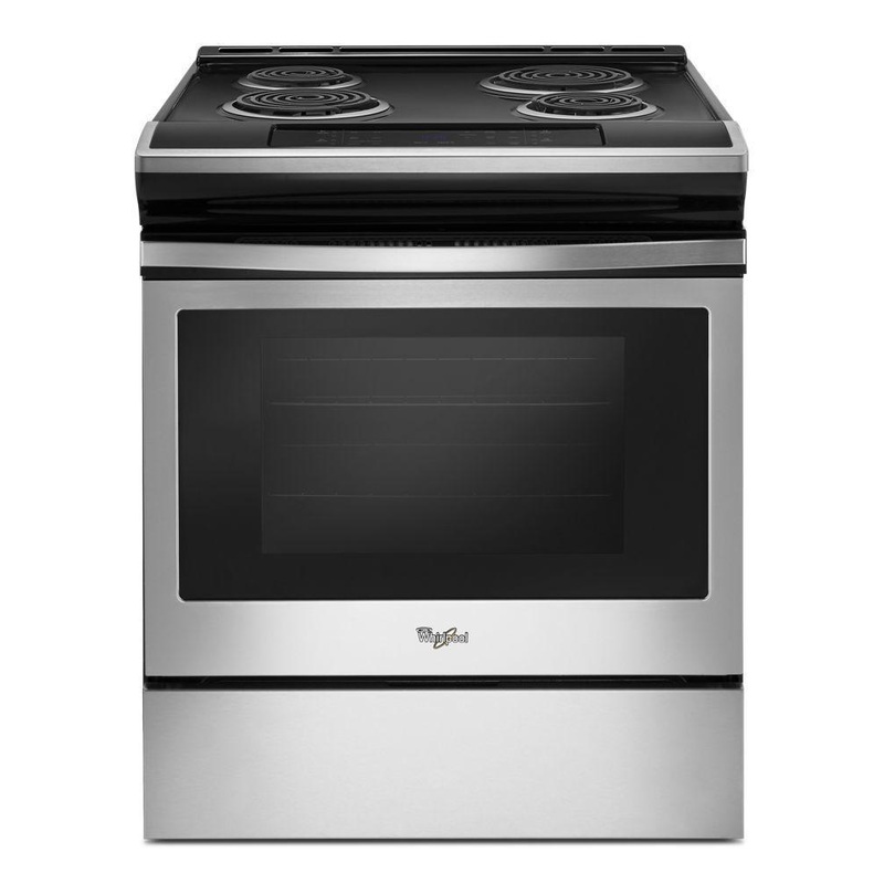 Whirlpool WEC310SAGS 4.8 cu. ft. Guided Electric Front Control Coil Range