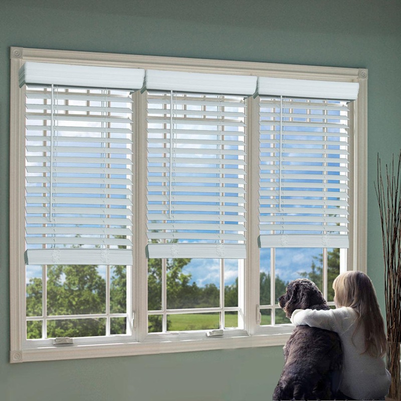 2 inch Room Darkening, Cordless Faux Wood Horizontal/Venetian Blind DEZFURNISHINGS Length & Width: 41″W x 72″L