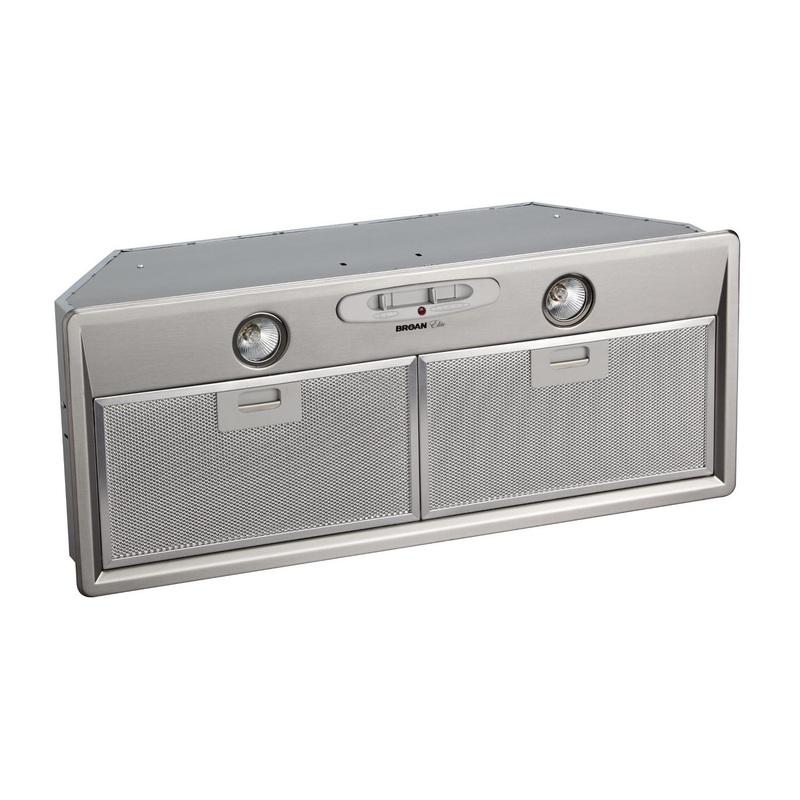 Broan Elite Custom Range Hood Insert, 550 Max Blower CFM, Stainless Steel