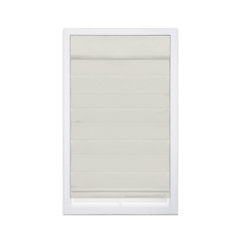 Cordless Blackout 100% Cotton Roman Shade with Cellular Shade Backing Symple Stuff Size: 26″W x 72″L Finish: Ivory