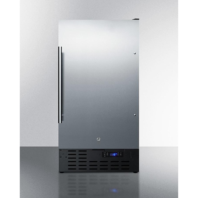 Summit BIM18SS 18″ 8 Lb. Drain-free Icemaker