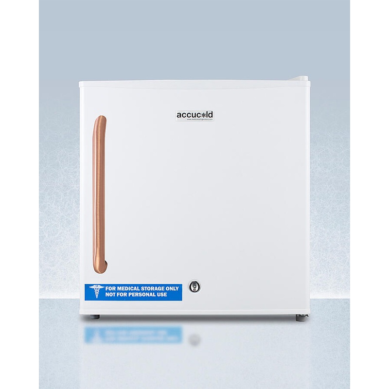 Summit FS24LTBC Compact All-Freezer For General Purpose Use, With Pure Copper Handle And Manual Defrost With Lock