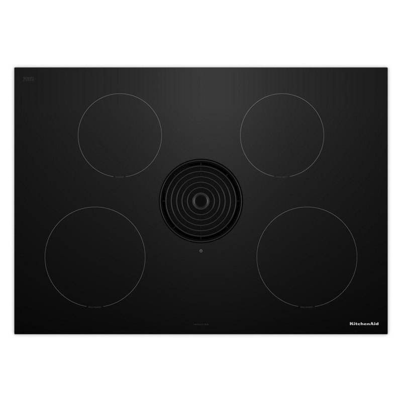 Kitchenaid KCID930SBL 30-inch NextGen Induction Downdraft Cooktop with 4 Cooking Zones