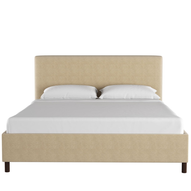 Pyburn Upholstered Low Profile Platform Bed Mercury Row Color: Linen Sandstone Size: California King