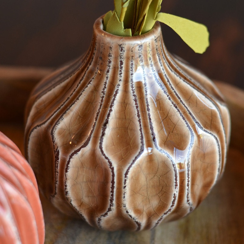 3 Piece Pink/Mauve/Rose Stoneware Table Vase Set Dakota Fields Color: Orange/Tan/Brown
