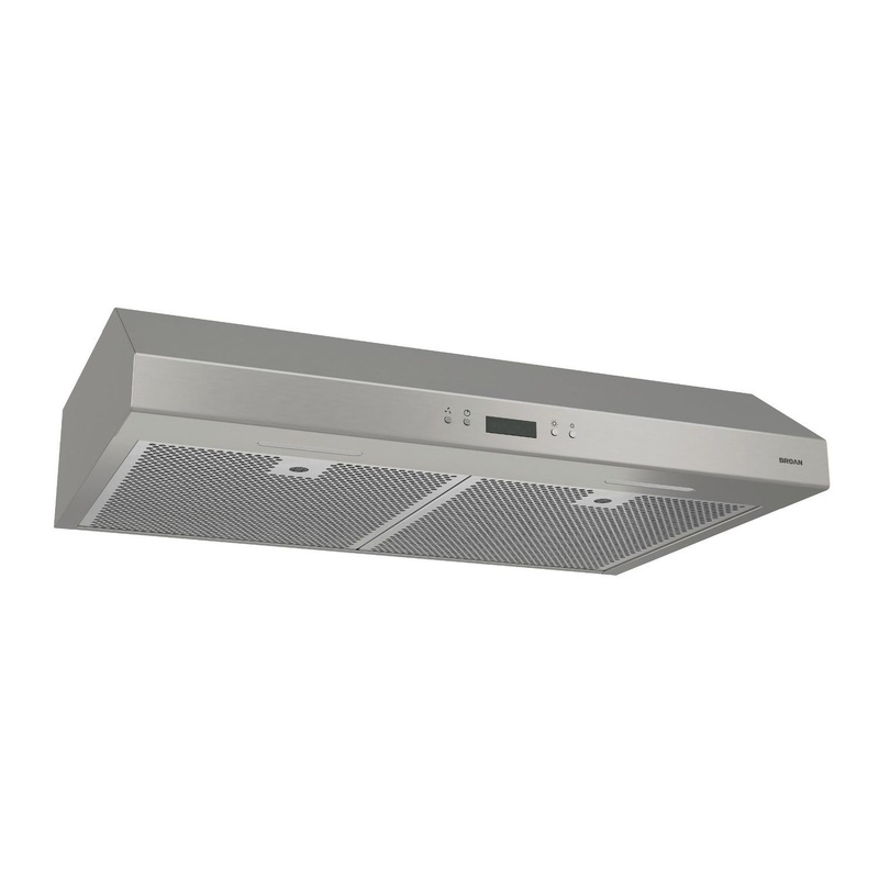 Broan BCDJ136SS Broan Glacier 36-Inch Convertible Under-Cabinet Range Hood, 450 Max Blower Cfm, Stainless Steel