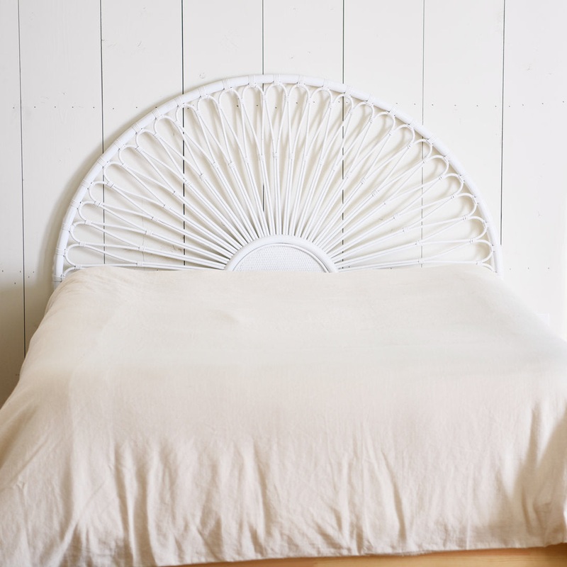 Citium Open-Frame Headboard Langley Street Color: White Size: Queen