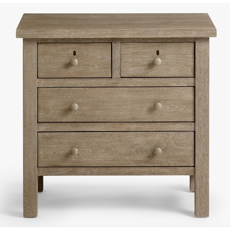 Farmhouse Drawer Nightstand – Gray Wash