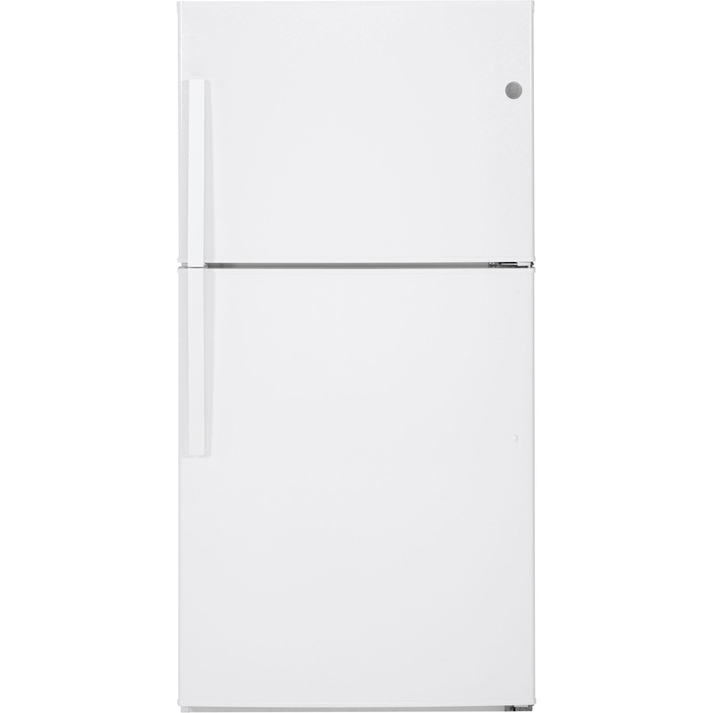 GIE21GTHWW GE ENERGY STAR 21.1 Cu. Ft. Top-Freezer Refrigerator