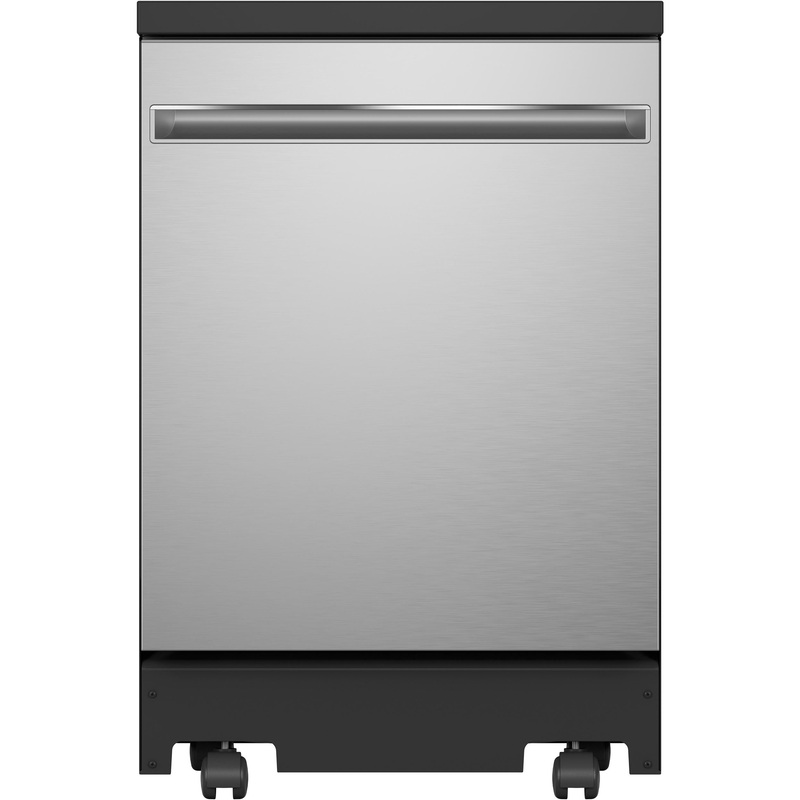 GPT225SSLSS GE ENERGY STAR 24″ Stainless Steel Interior Portable Dishwasher with Sanitize Cycle