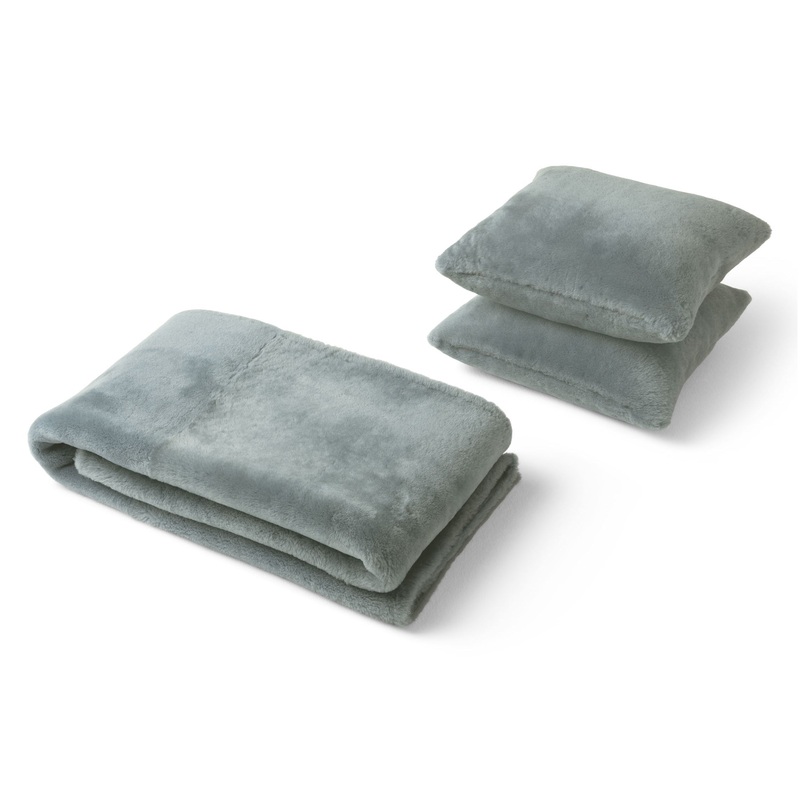 Plaid Throw Blanket and Cushion Set