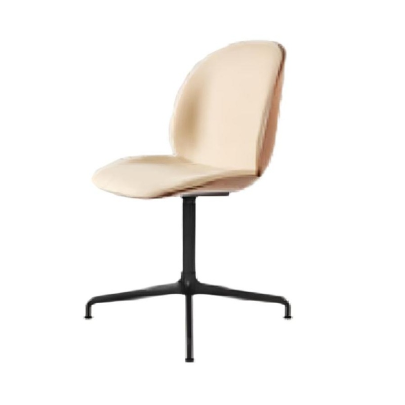 Beetle Meeting Chair 4-Star Swivel Base – Veneer Shell – Front Upholstered