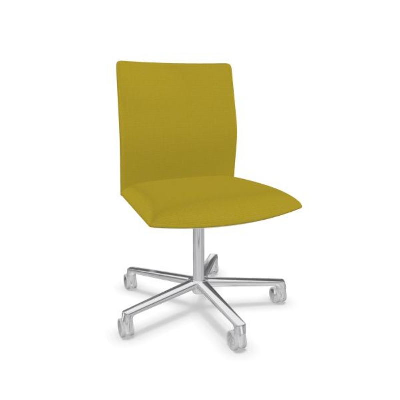 Kinesit 5 Way Swivel Base Office Chair With Front Back and Seat Upholstered