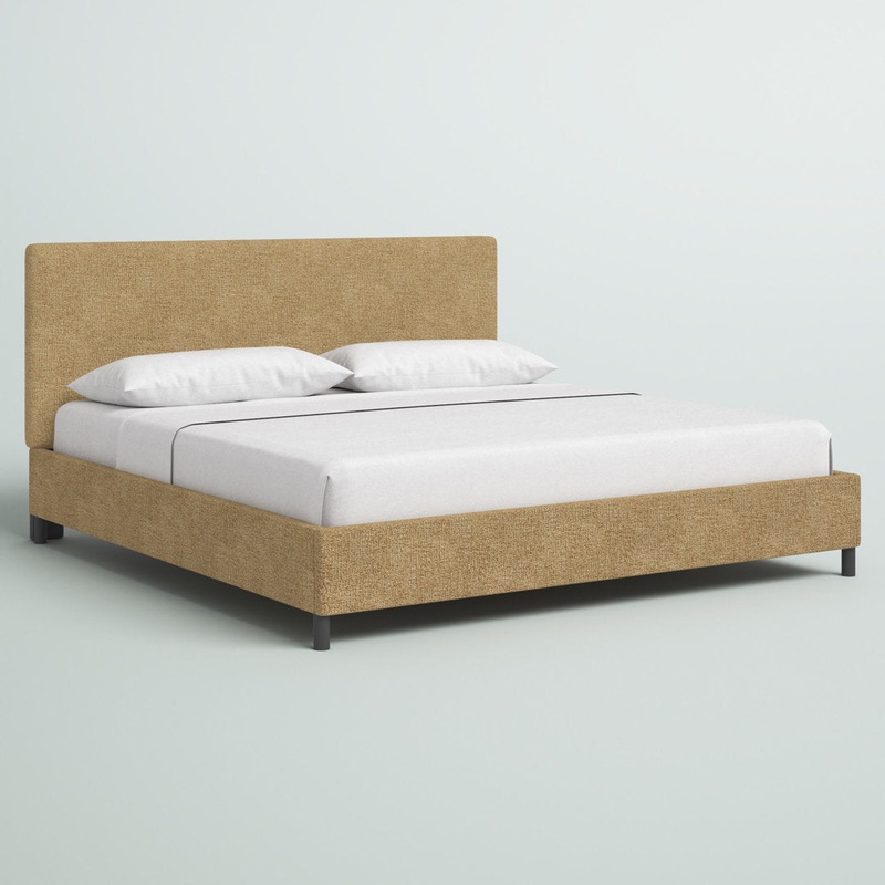 Pyburn Upholstered Low Profile Platform Bed Mercury Row Color: Sonoran Saddle Brown Size: Twin