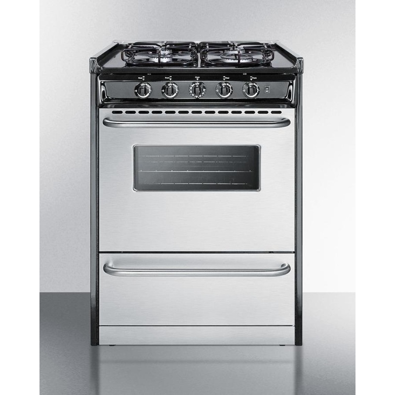 Summit TTM61027BRSW 24″ Wide Gas Range