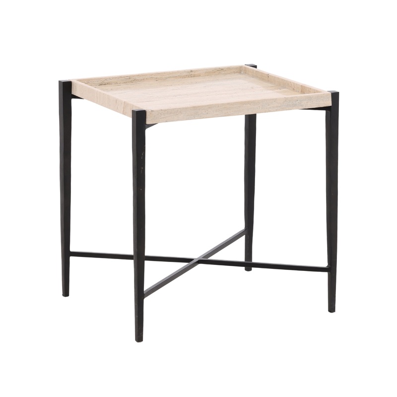 Travertine Stone Chic Bistro Table