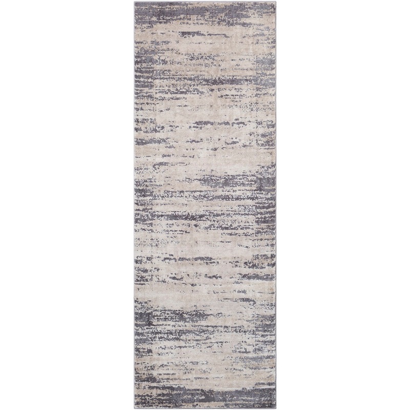 Bridgeton Abstract Gray/Khaki Area Rug Greyleigh Rug Size: Runner 2’7″ x 12′