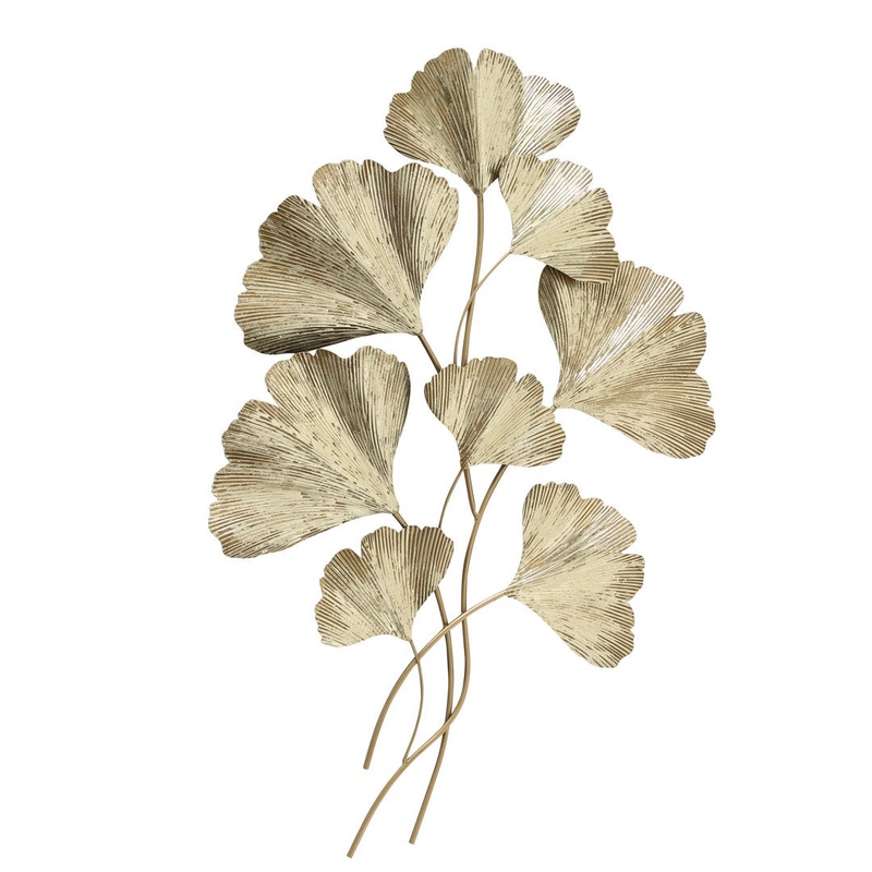 Ginko Leaves Bouquet Wall Dcor Everly Quinn