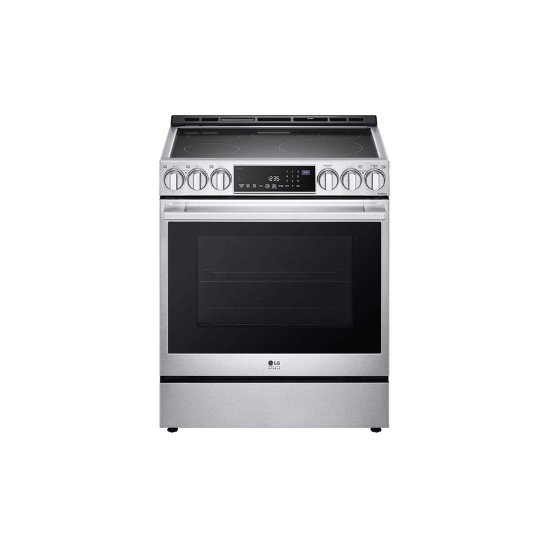 Lg LSES6338F Lg Studio 6.3 Cu. Ft. Instaview Electric Slide-In Range With Probake Convection And Air Fry