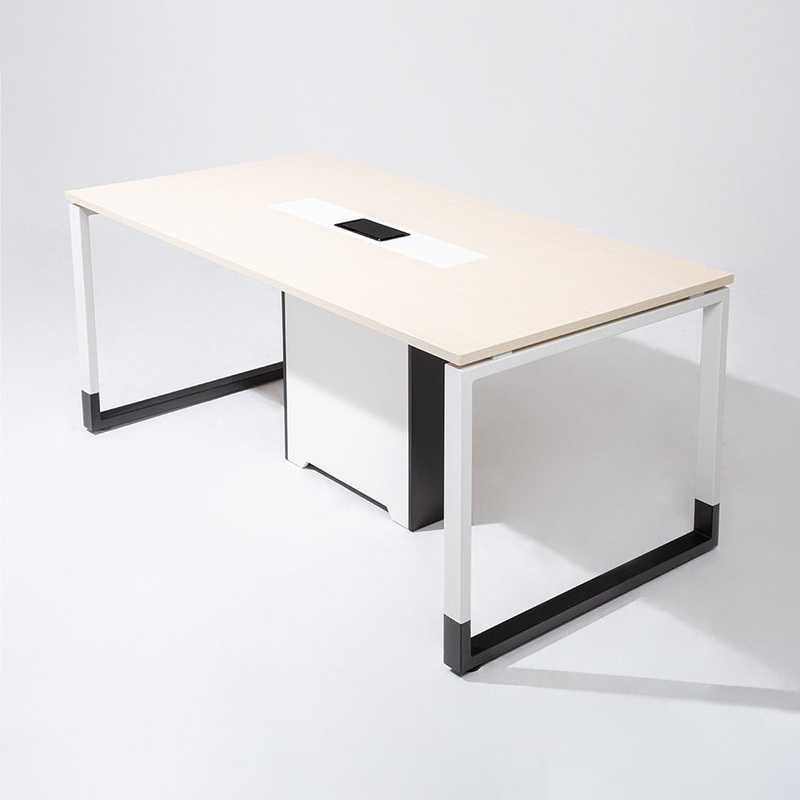 Rectangular Conference Table Inbox Zero Size: 29.53″ H x 70.87″ L x 35.43″ W Top Finish: Light Oak