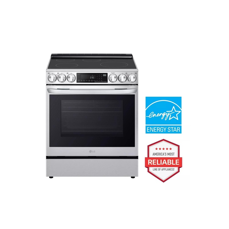 Lg LSIL6336FE 6.3 Cu. Ft. Smart Induction Slide-In Range With Instaview, Probake Convection, Air Fry, And Air Sous Vide
