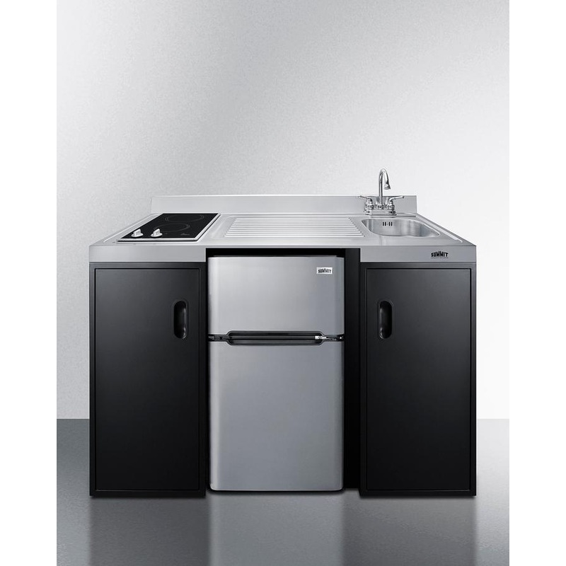 Summit CK55ADASINKR 54″ Wide All-In-One Kitchenette, Ada Counter Height