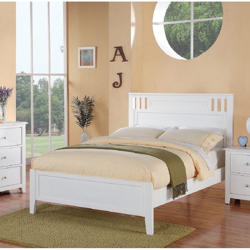 Wotton Standard Bed Red Barrel Studio Color: White Size: Twin
