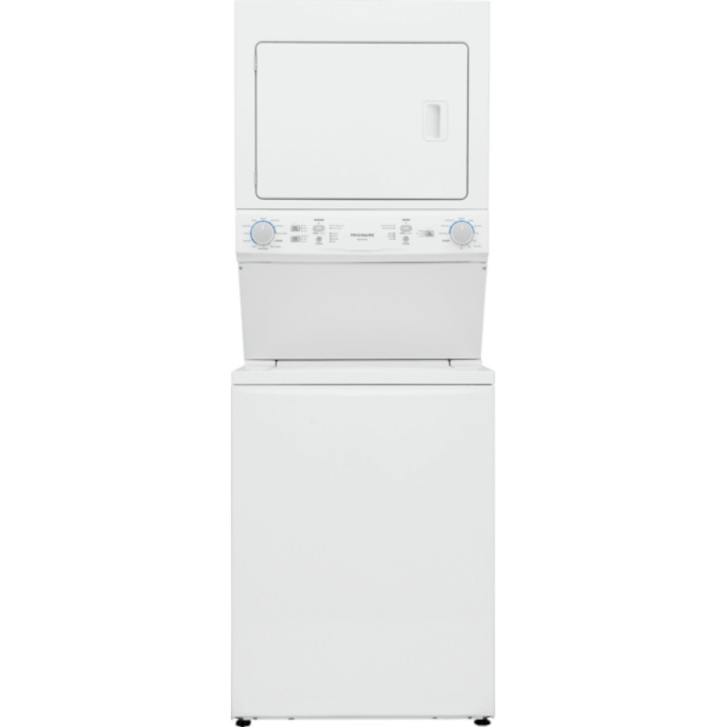Frigidaire FLCE7523AW Frigidaire Electric Long Vent Stacked Laundry Center – 3.9 Cu. Ft Washer And 5.5 Cu. Ft. Dryer