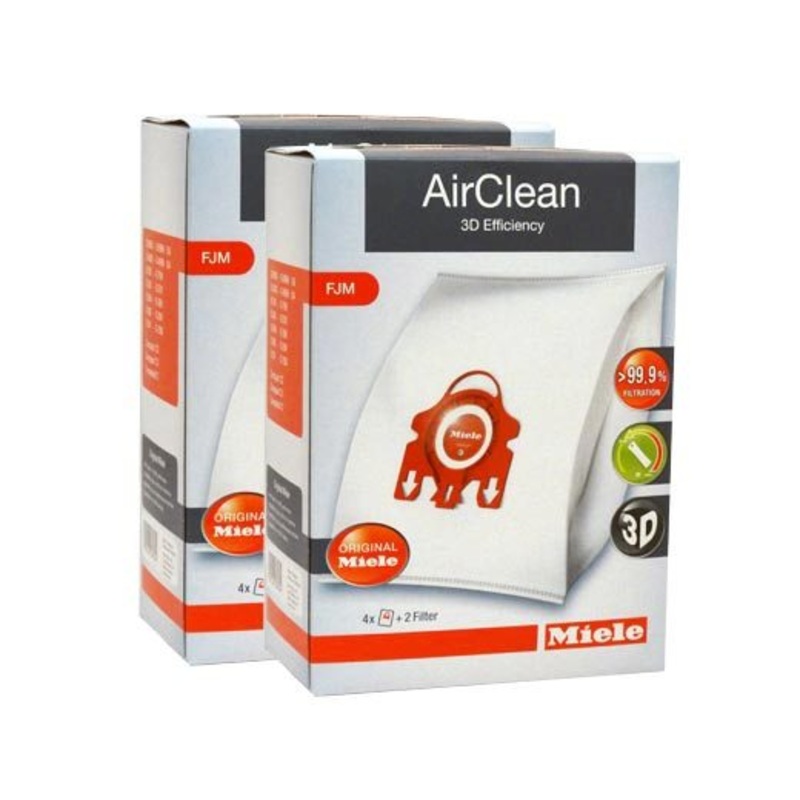 Miele AirClean Filter Bags Type FJM – 8 Pack
