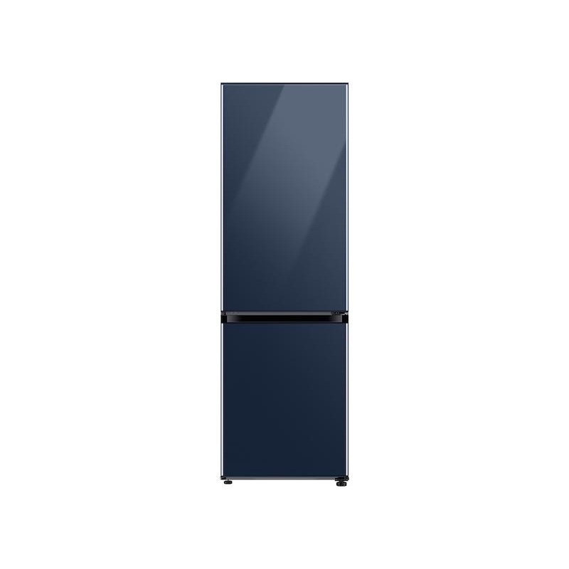 12.0 cu. Ft. Bespoke Bottom Freezer Refrigerator with Flexible Design in Navy Glass