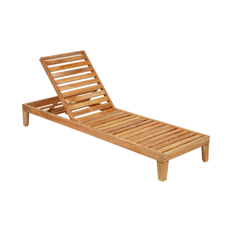 Capri Teak Lounger – Base