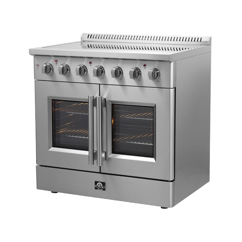 Forno FFSEL691736 Forno Galiano 36″ Freestanding French Door Electric Range