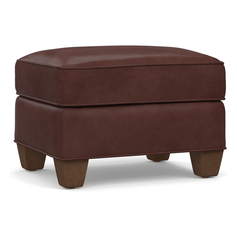 Irving Leather Storage Ottoman