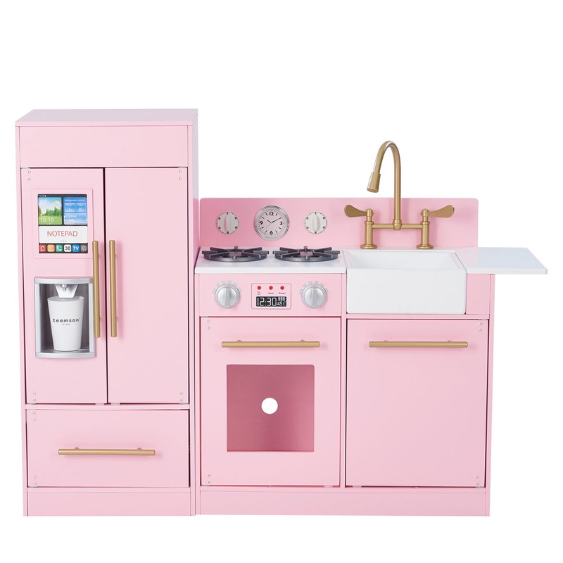 Little Chef Charlotte Modern Play Kitchen Teamson Kids Finish: Pink