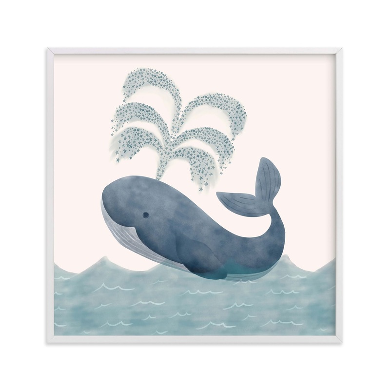 Minted Whale Wall Art